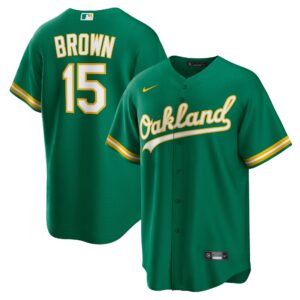 Men's Oakland Athletics Seth Brown  Kelly Green Alternate Replica Jersey