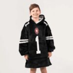 Kid 1 Nebraska Football Unisex Blanket Hoodie
