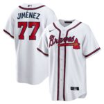 Atlanta Braves Joe Jiménez #77 White Home  Replica Player Jersey