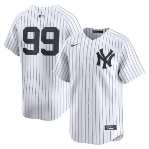Men's New York Yankees #99 Aaron Judge  White Home Limited Player Jersey
