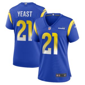 Russ Yeast Los Angeles Rams  Women's Game Player Jersey - Royal