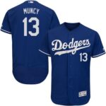 Men's Los Angeles Dodgers #13 Max Muncy Majestic Royal Blue Flexbase Collection Jersey