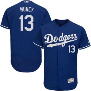 Men's Los Angeles Dodgers #13 Max Muncy Majestic Royal Blue Flexbase Collection Jersey