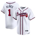 Atlanta Braves Ozzie Albies #1 White Home Limited Player Jersey