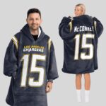 Adult 15 Los Angeles C Football Unisex Blanket Hoodie