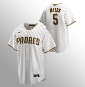 Men's San Diego Padres #5 Wil Myers Sand Brown Home Jersey