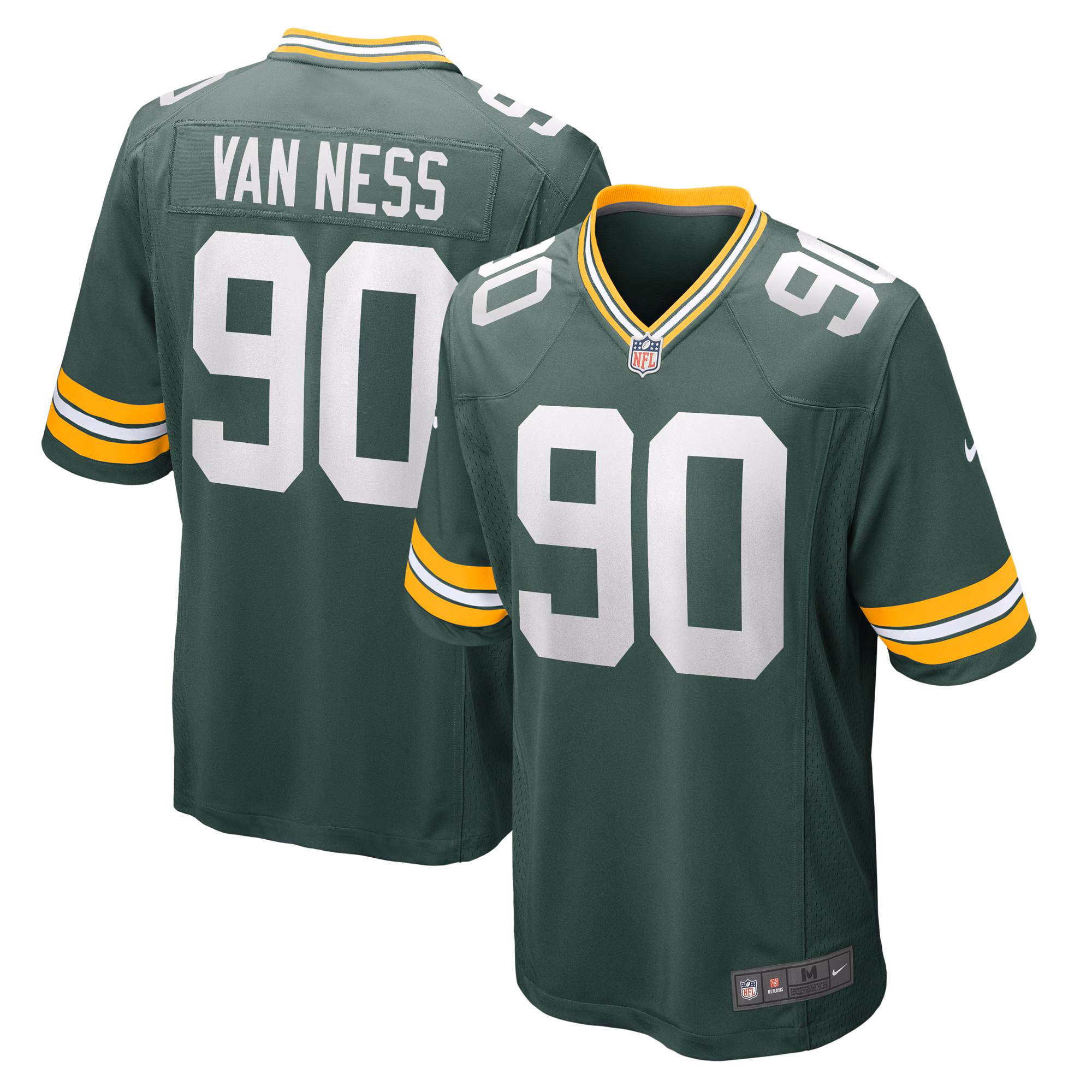 Lukas Van Ness Green Bay Packers 2023 Draft First Round Pick Game Jersey - Green