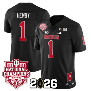 Roman Hemby #1 Indiana Hoosiers Vapor Limited Football Jersey - 2025 National Champions - All Stitched