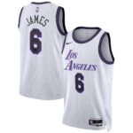 LeBron James Los Angeles Lakers Unisex 2022/23 Swingman Jersey - City Edition - White