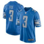Jack Fox Detroit Lions  Game Jersey - Blue