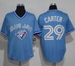 Toronto Blue Jays #29 Joe Carter Light Blue Cooperstown Throwback Stitched Jersey