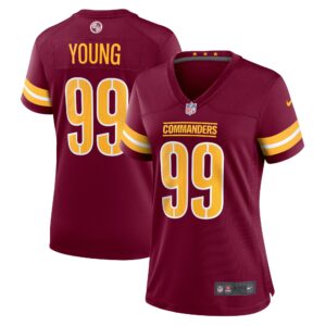 Chase Young Washington Commanders  Women's Game Jersey - Burgundy