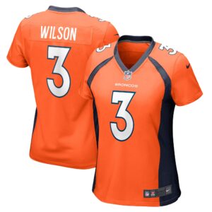 Russell Wilson Denver Broncos  Women's Game Jersey - Orange