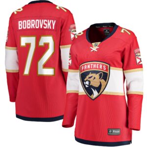 Sergei Bobrovsky Florida Panthers Women's Home Breakaway Jersey - Red