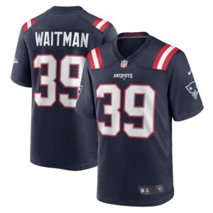 Corliss Waitman New England Patriots Team Game Jersey -  Navy