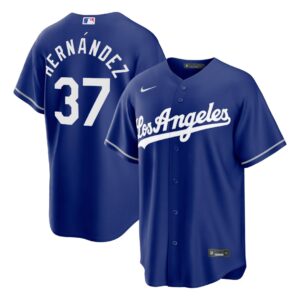 Teoscar Hernández #37 Los Angeles Dodgers Royal Alternate Replica Jersey - Blue