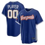 Pick-A-Player #00 Venezuela Baseball Royal 2026 World Baseball Classic Custom Home Stadium Jersey