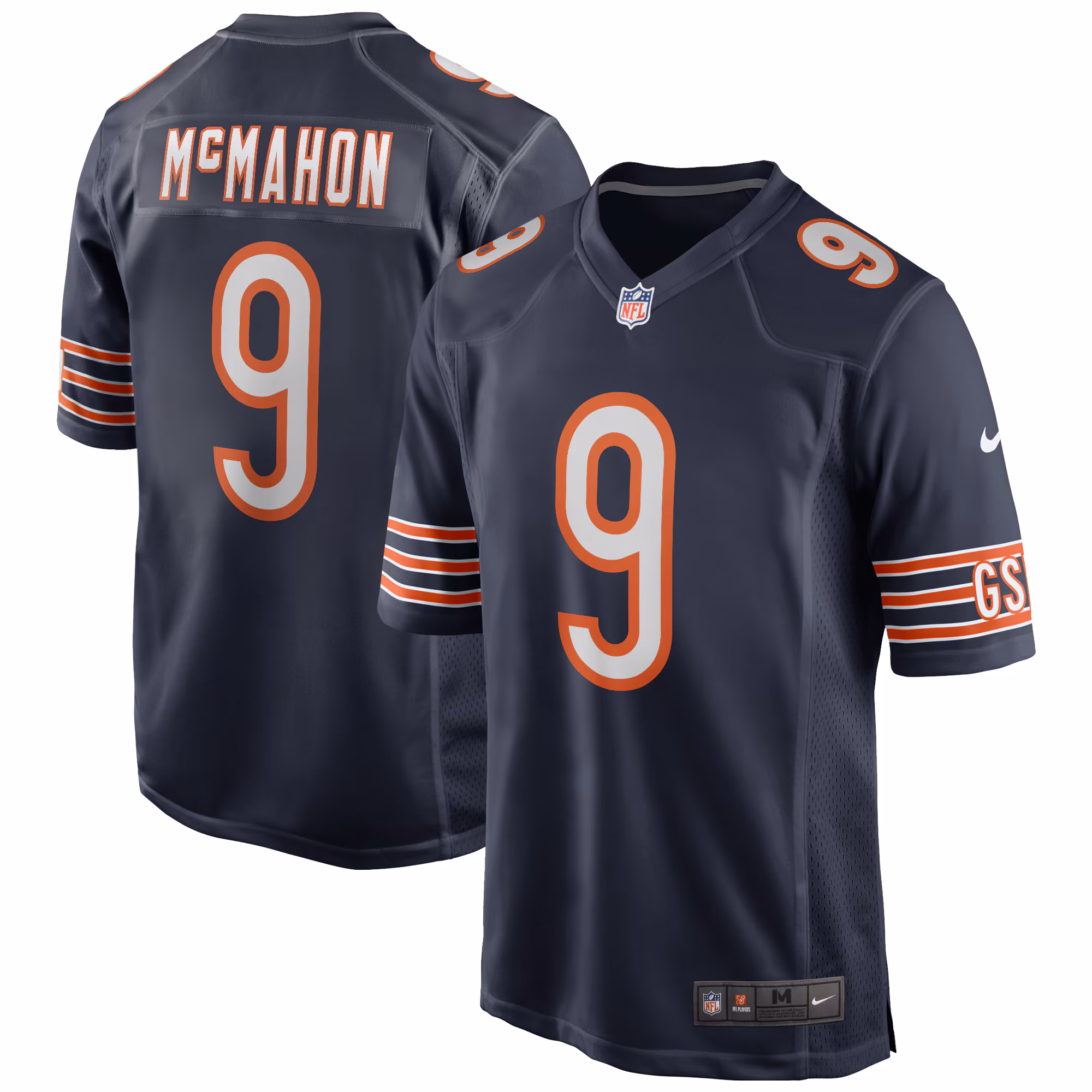Jim McMahon Chicago Bears Game Retired Player Jersey - Navy
