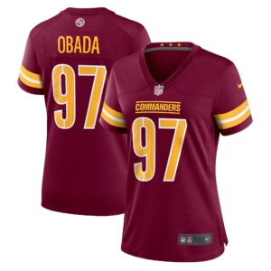 Efe Obada Washington Commanders  Women's Game Jersey - Burgundy