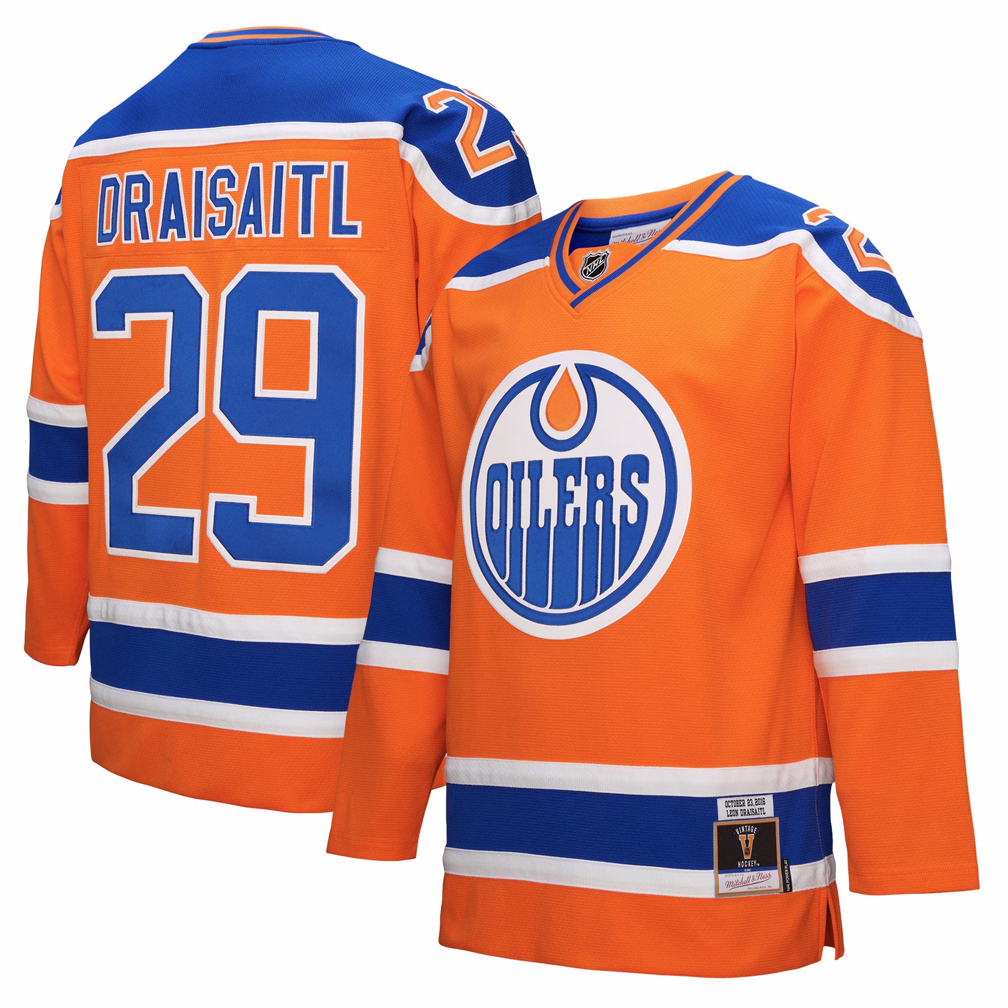 Edmonton Oilers Leon Draisaitl #29 Mitchell & Ness Orange Power Play Jersey