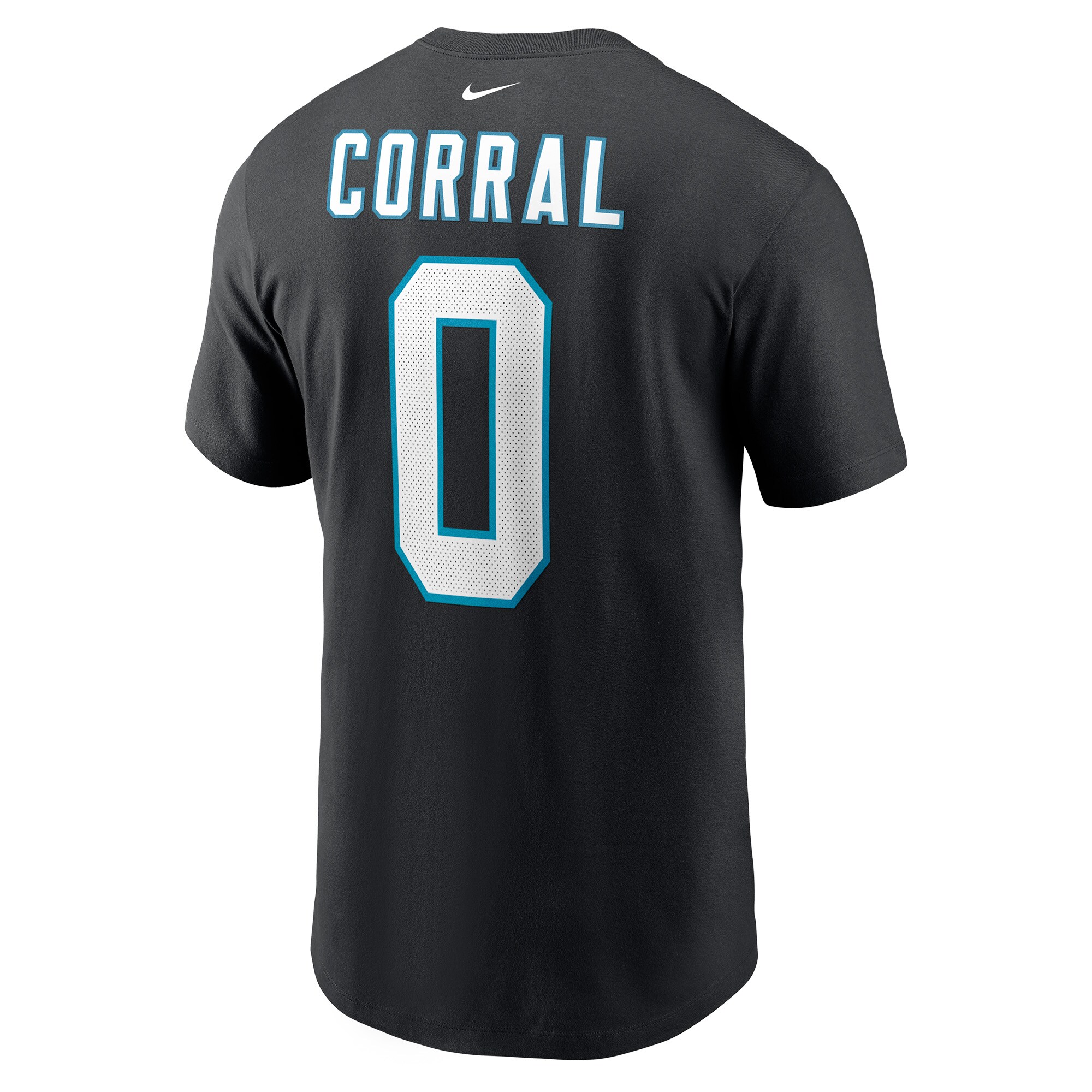 Men's Matt Corral Black Carolina Panthers Player Name & Number T-Shirt - Image 3