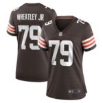 Tyrone Wheatley Cleveland Browns  Women's Team Game Jersey - Brown
