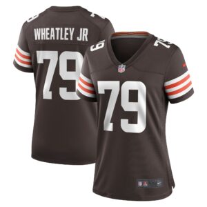 Tyrone Wheatley Cleveland Browns  Women's Team Game Jersey - Brown