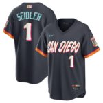 Peter Seidler #1 San Diego Padres Obsidian 2026 City Connect Stadium Jersey