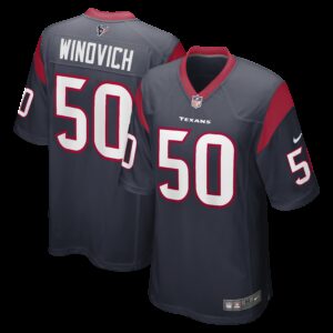 Chase Winovich Houston Texans  Game Player Jersey - Navy