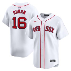 Men's Boston Red Sox #16 Jarren Duran  White Home Limited Player Jersey