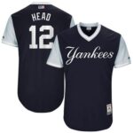 New York Yankees #12 Chase Headley Navy "Head" Players Weekend Stitched Jersey