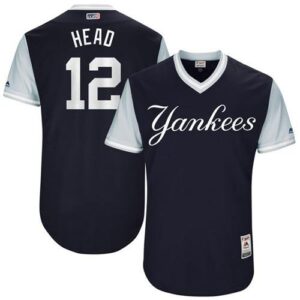 New York Yankees #12 Chase Headley Navy "Head" Players Weekend Stitched Jersey