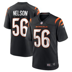 Garrett Nelson Cincinnati Bengals  Game Jersey -  Black