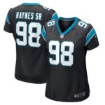 Marquis Haynes Sr. Carolina Panthers  Women's Game Player Jersey - Black