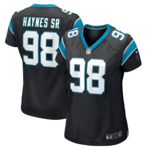 Marquis Haynes Sr. Carolina Panthers  Women's Game Player Jersey - Black