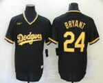 Men's Los Angeles Dodgers #24 Kobe Bryant Black Stitched Pullover Throwback  Jersey