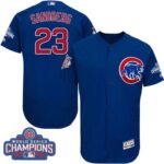 Chicago Cubs #23 Ryne Sandberg Blue Flexbase Collection 2016 World Series Champions Stitched Jersey