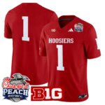 Team #1 Ndiana Hoosiers IH 2026 Peach Bowl Vapor Limited Jersey - All Stitched