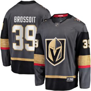 Laurent Brossoit Vegas Golden Knights Home Breakaway Player Jersey - Gray