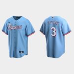 Men's Texas Rangers #3 Leody Taveras Light Blue Alternate Jersey