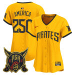 Women's America #250 Pittsburgh Pirates 2026 City Connect Vapor Premier Limited Jersey - Gold