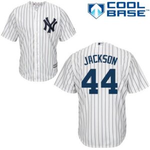Men's New York Yankees #44 Reggie Jackson White Cool Base Stitched Jersey