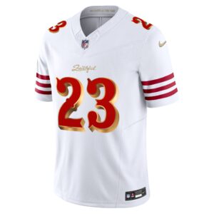 ⚡ Just Released - Only a Few Left! Men's Christian McCaffrey #23 San Francisco 49ers Rivalries Collection Limited Jersey-White