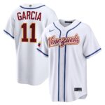 Maikel García #11 Venezuela Baseball White 2026 World Baseball Classic Home Stadium Jersey