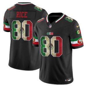 Jerry Rice # 80 San Francisco 49ers Mexico Vapor Limited Jersey V4 - All Stitched