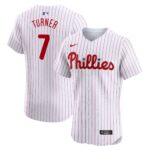 Philadelphia Phillies Trea Turner #7 White Home Elite Jersey