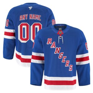 New York Rangers Fanatics Royal Home Authentic Pro Custom #00 Jersey