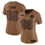 CeeDee Lamb Dallas Cowboys  Women's 2023 Salute To Service Limited Jersey - Brown