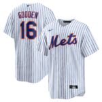 Men's New York Mets Dwight Gooden  White Home Replica Player Jersey