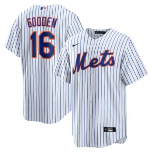 Men's New York Mets Dwight Gooden  White Home Replica Player Jersey